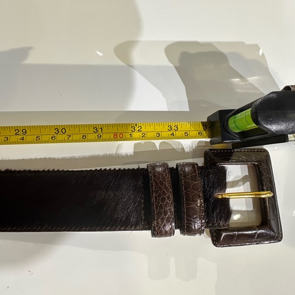 Annabella Brown Genuine Leather Cowhide Belt - Picture 5 of 5